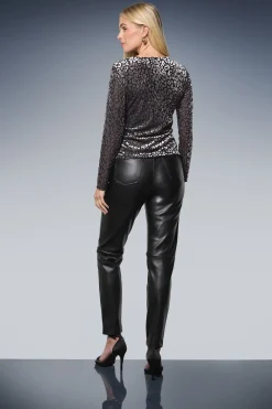 Wallis Haut Petite en Jersey Dévoré avec Détail Torsadé<Femme Tops