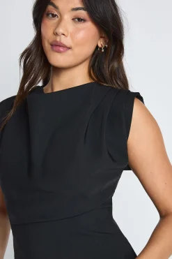 Haut plissé cintré et pantalon palazzo coordonné