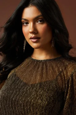 Oasis Haut Plissé à Manches Ballon pour Occasions Spéciales<Femme Tops