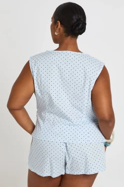 Haut À Pois Grande Taille
