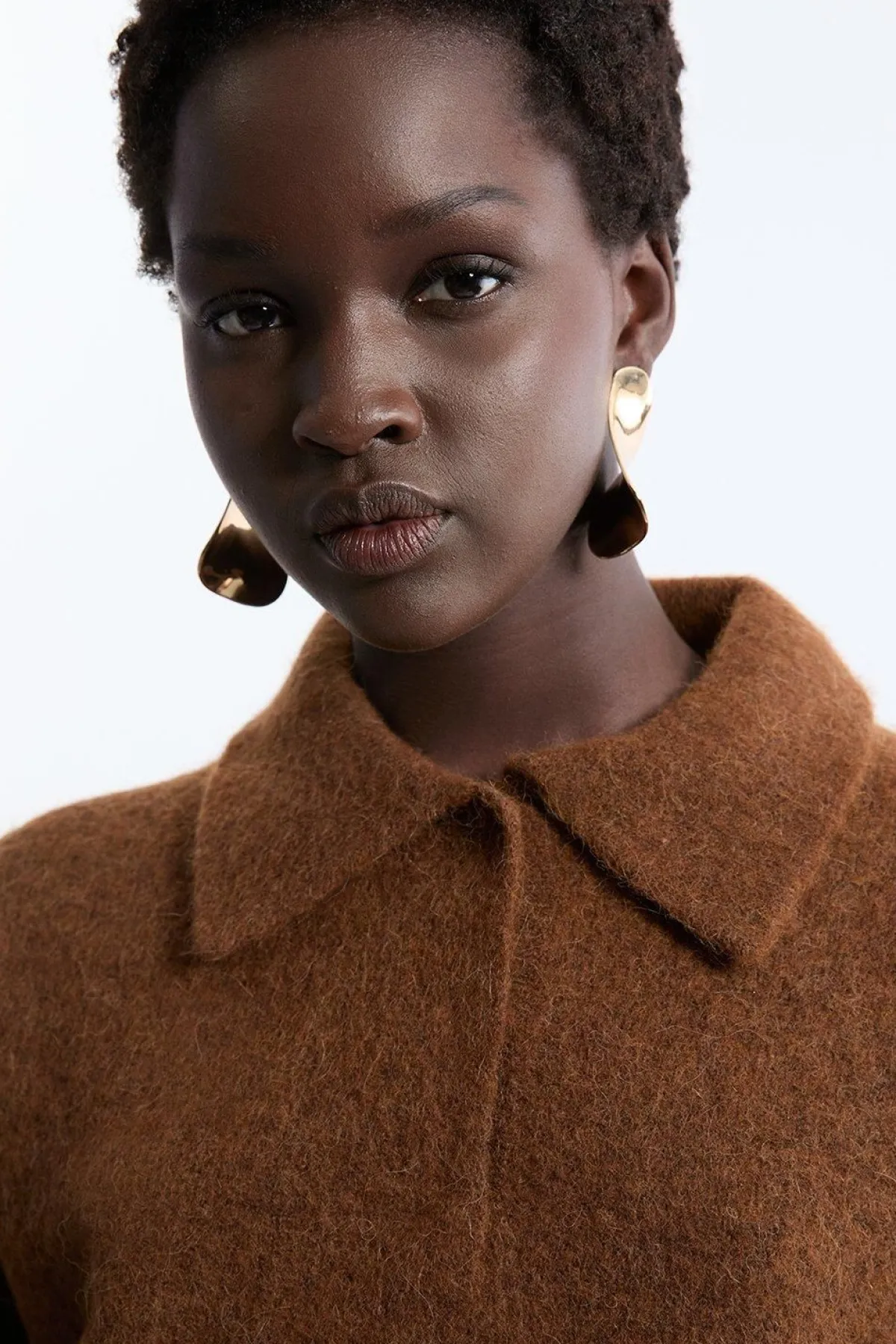 KarenMillen Haut polo en tricot moelleux en laine d'alpaga<Femme Pulls Et Gilets|Toutes Les Mailles