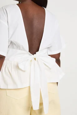 Haut Péplum Avec Taille Cintrée Élastiquée