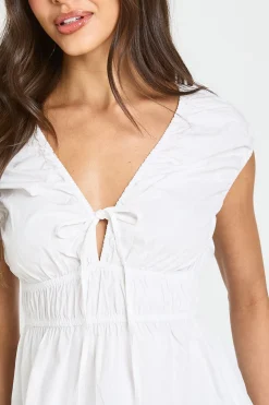 boohoo Haut Péplum À Taille Froncée<Femme Tons Neutres|Tops