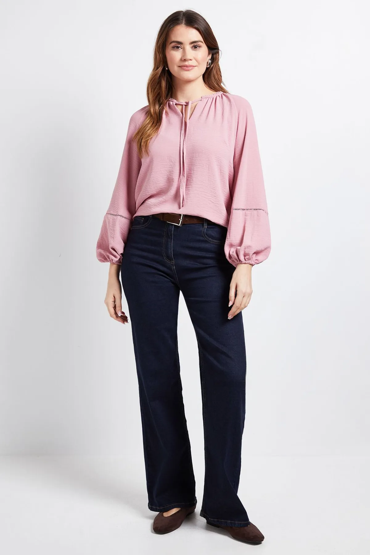 Wallis Haut Raglan Froncé À Finition Festonnée<Femme Tops