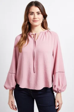 Wallis Haut Raglan Froncé À Finition Festonnée<Femme Tops