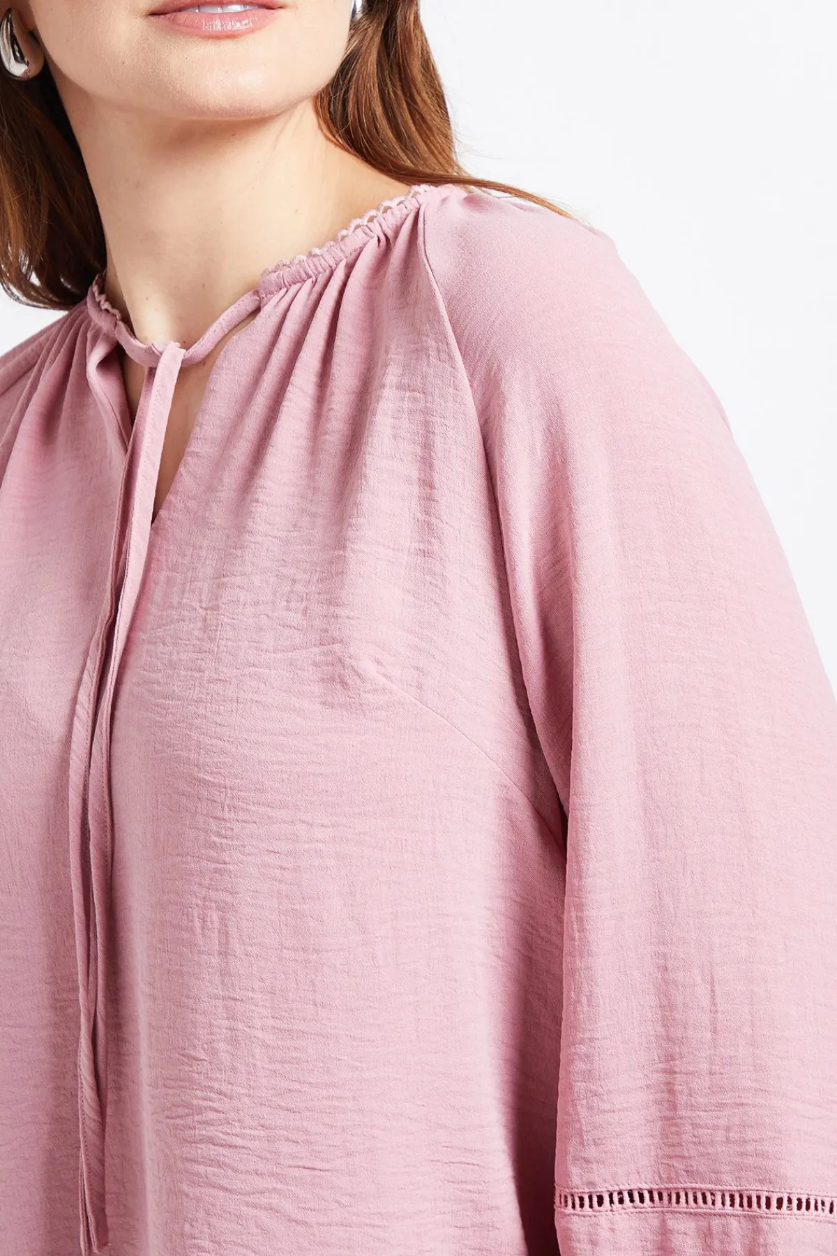 Wallis Haut Raglan Froncé À Finition Festonnée<Femme Tops