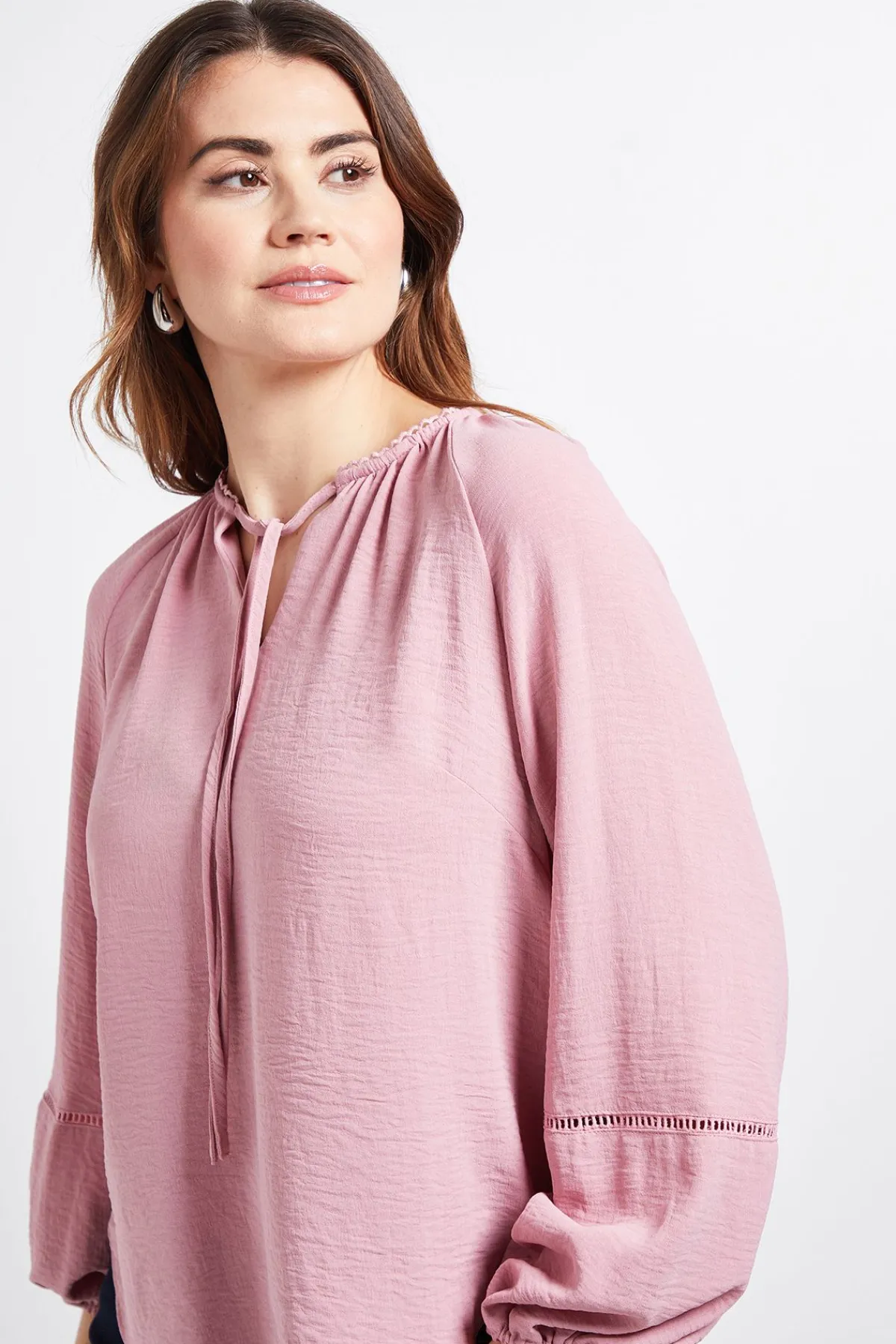 Wallis Haut Raglan Froncé À Finition Festonnée<Femme Tops
