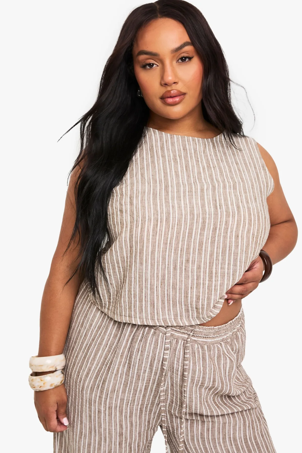 boohoo HAUT SANS MANCHES À COUPE AMPLE<Femme Tailleurs|Tops