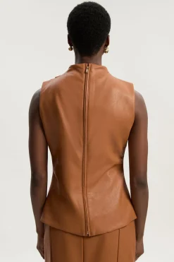 KarenMillen Haut Sans Manches Drapé en synthétique<Femme Tops