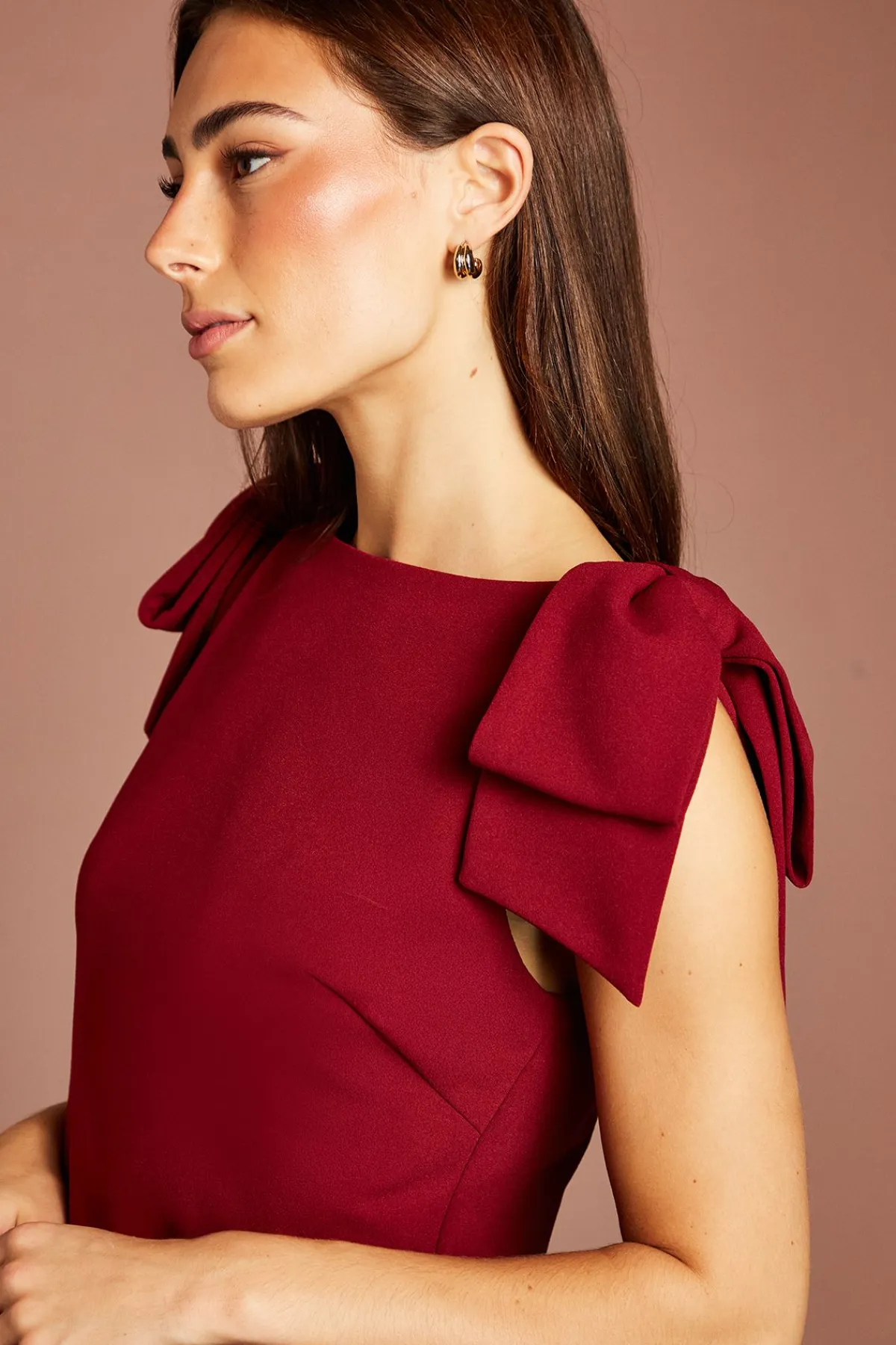 Coast Haut Sans Manches En Crêpe À Nœuds Sur Les Épaules<Femme Tops|Looks Bordeaux
