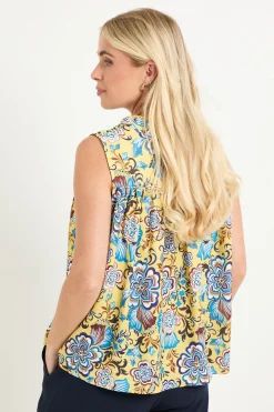 Wallis Haut Sans Manches À Imprimé Floral Avec Boutons Petite<Femme Tops
