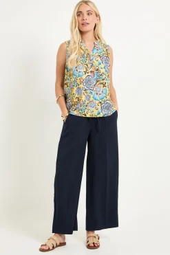 Wallis Haut Sans Manches À Imprimé Floral Avec Boutons Petite<Femme Tops