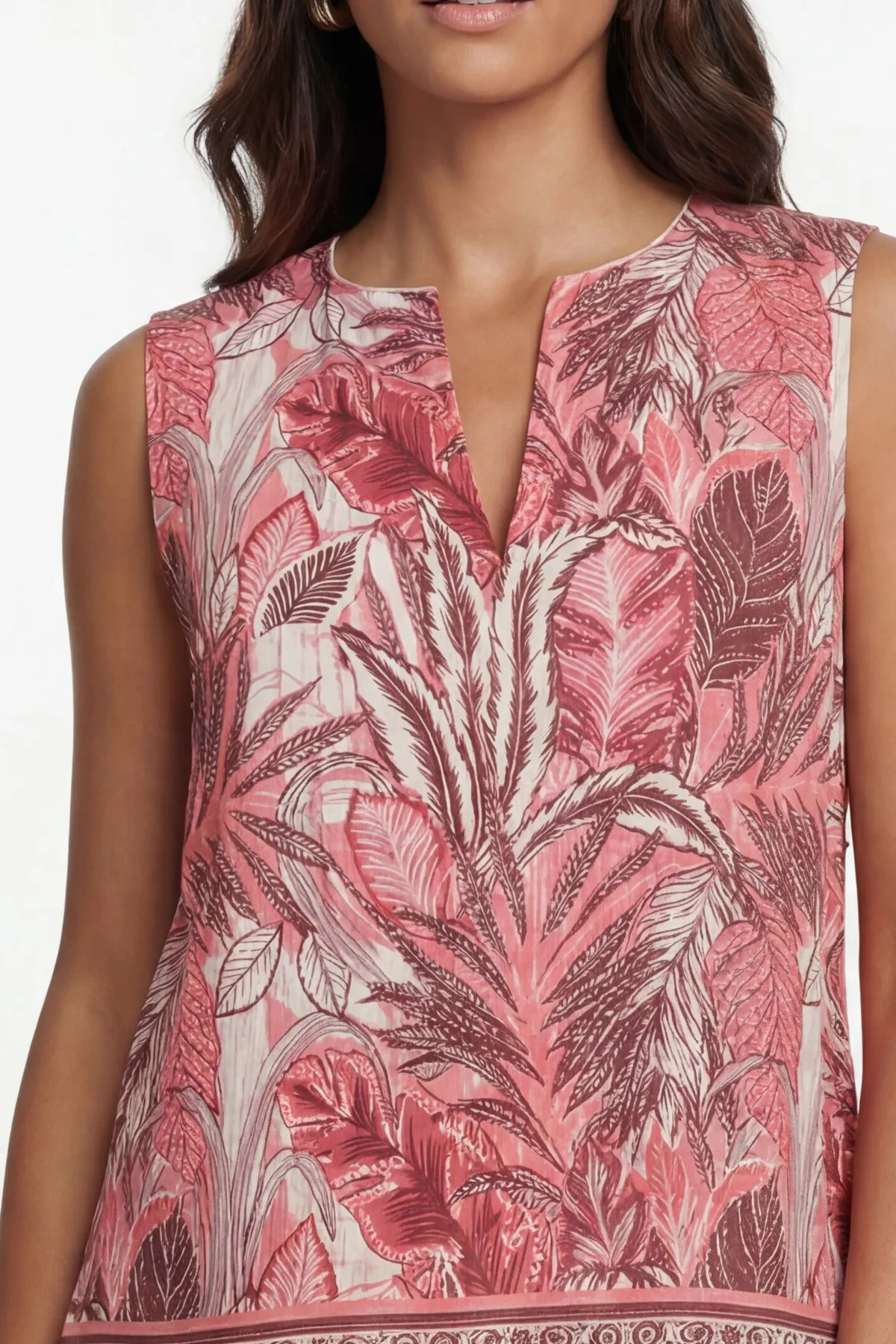 Wallis Haut Sans Manches À Imprimé Tropical Petite<Femme Tops