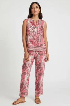 Wallis Haut Sans Manches À Imprimé Tropical Petite<Femme Tops