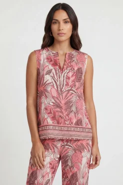 Wallis Haut Sans Manches À Imprimé Tropical Petite<Femme Tops