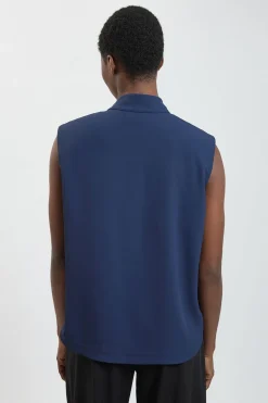 KarenMillen Haut Sans Manches À Épaules Structurées Avec Nœud Devant<Femme Tops