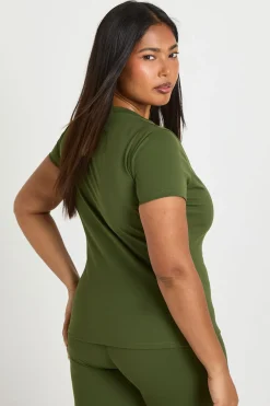boohoo Haut Sculptant Plus Supersoft Pêche<Femme Athleisure|Vêtements De Sport
