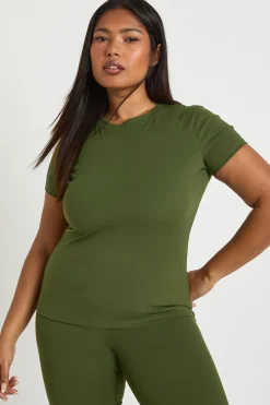 boohoo Haut Sculptant Plus Supersoft Pêche<Femme Athleisure|Vêtements De Sport