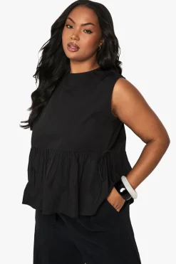 boohoo Haut à smock avec lacet latéral Plus<Femme Tops