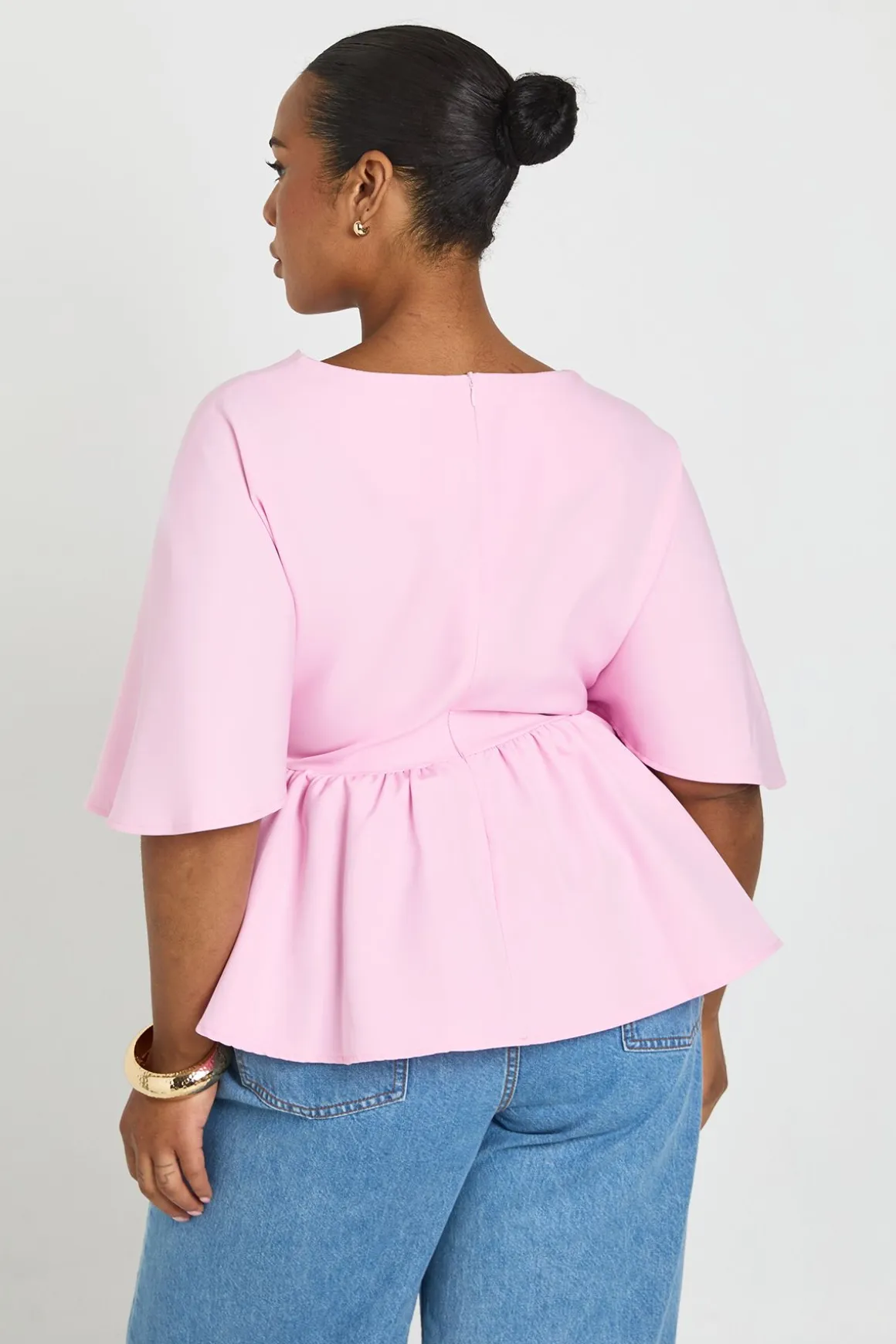 Haut Smock Grande Taille À Manches Ange