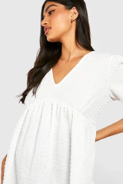 Haut smock texturé pour maternité
