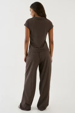 DSGN Studio Haut Texturé À Col Rond Et Manches Courtes<Femme Dsgn Studio|Tops