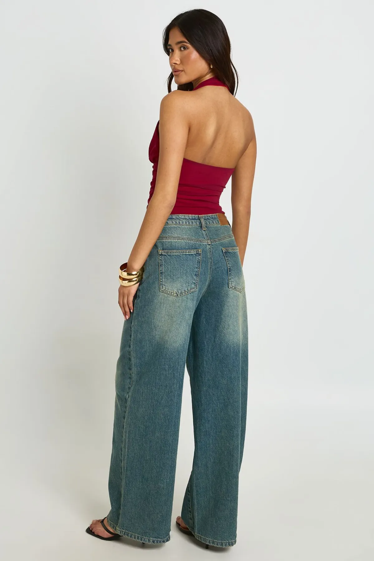 boohoo Haut Texturé À Encolure Américaine Plongeante<Femme Tops