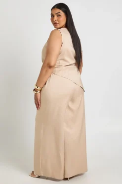 Haut Tissé Asymétrique Grande Taille