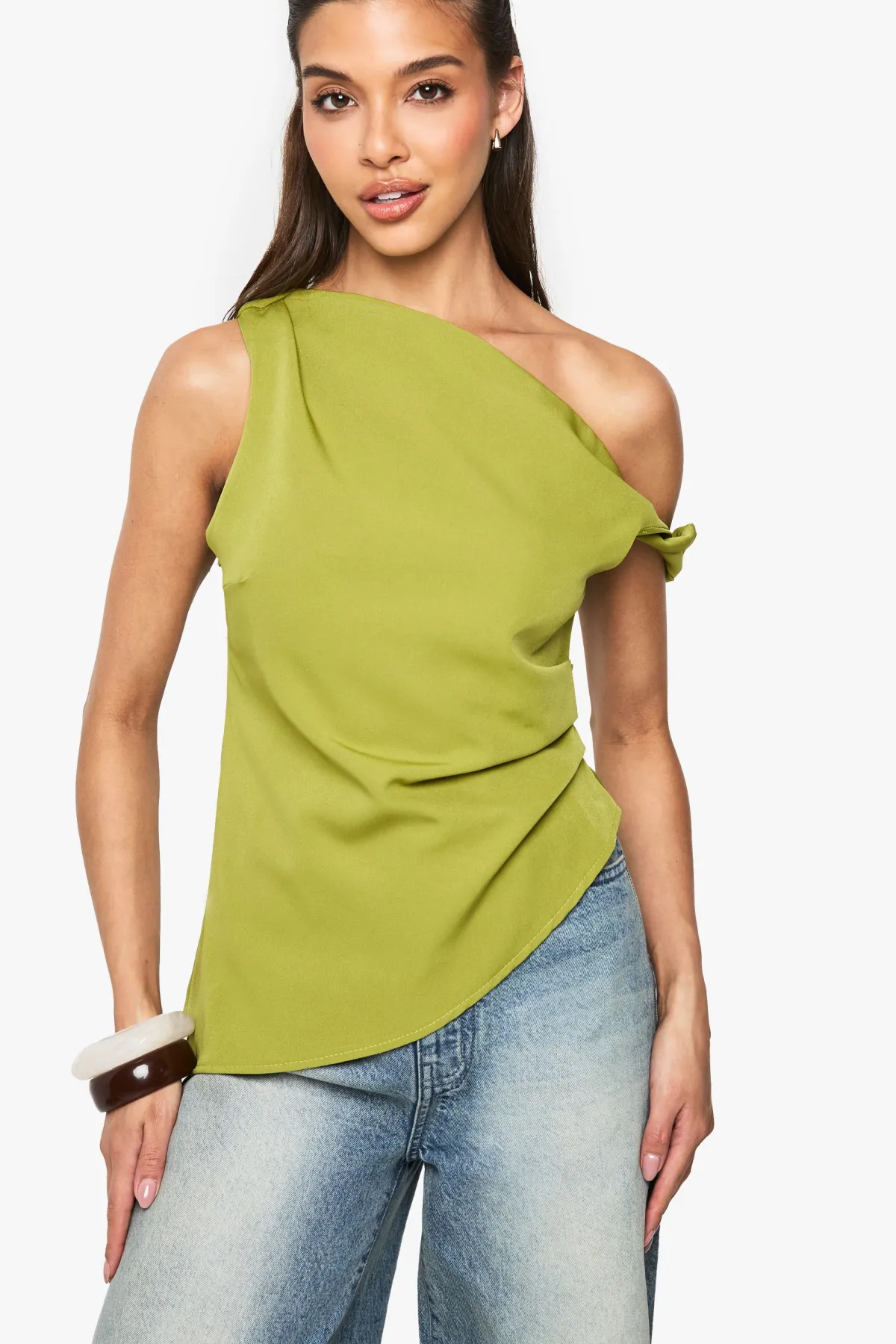 boohoo Haut tissé drapé asymétrique<Femme Tops