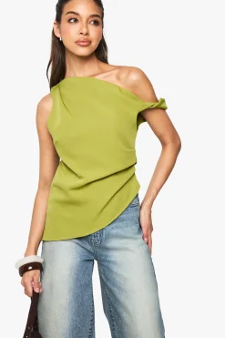 boohoo Haut tissé drapé asymétrique<Femme Tops