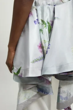 KarenMillen Haut Tissé À Imprimé Floral Métallisé<Femme Tops