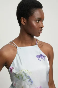 KarenMillen Haut Tissé À Imprimé Floral Métallisé<Femme Tops