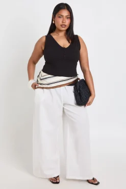 boohoo Haut Transparent Grande Taille À Détail Boutons<Femme Tops