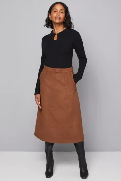 Haut Tricoté à Col avec Détail Trou de Serrure