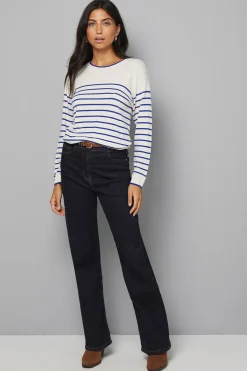 Wallis Haut Tricoté à Col Rond Rayé<Femme Pulls Et Gilets|Toutes Les Mailles