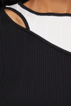 Wallis Haut Tricoté à Détails Côtelés Color Block<Femme Pulls Et Gilets|Toutes Les Mailles