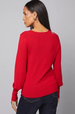 Wallis Haut Tricoté à Détail Trou de Serrure<Femme Pulls Et Gilets|Toutes Les Mailles