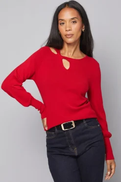 Wallis Haut Tricoté à Détail Trou de Serrure<Femme Pulls Et Gilets|Toutes Les Mailles
