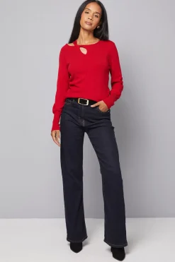 Wallis Haut Tricoté à Détail Trou de Serrure<Femme Pulls Et Gilets|Toutes Les Mailles