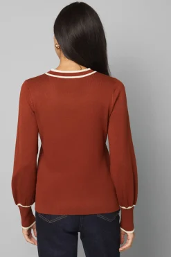 Wallis Haut Tricoté à Fermeture Éclair et Liserés Contrastants<Femme Pulls Et Gilets|Toutes Les Mailles
