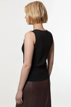 KarenMillen Haut tricoté à garniture de boucle<Femme Pulls Et Gilets|Toutes Les Mailles