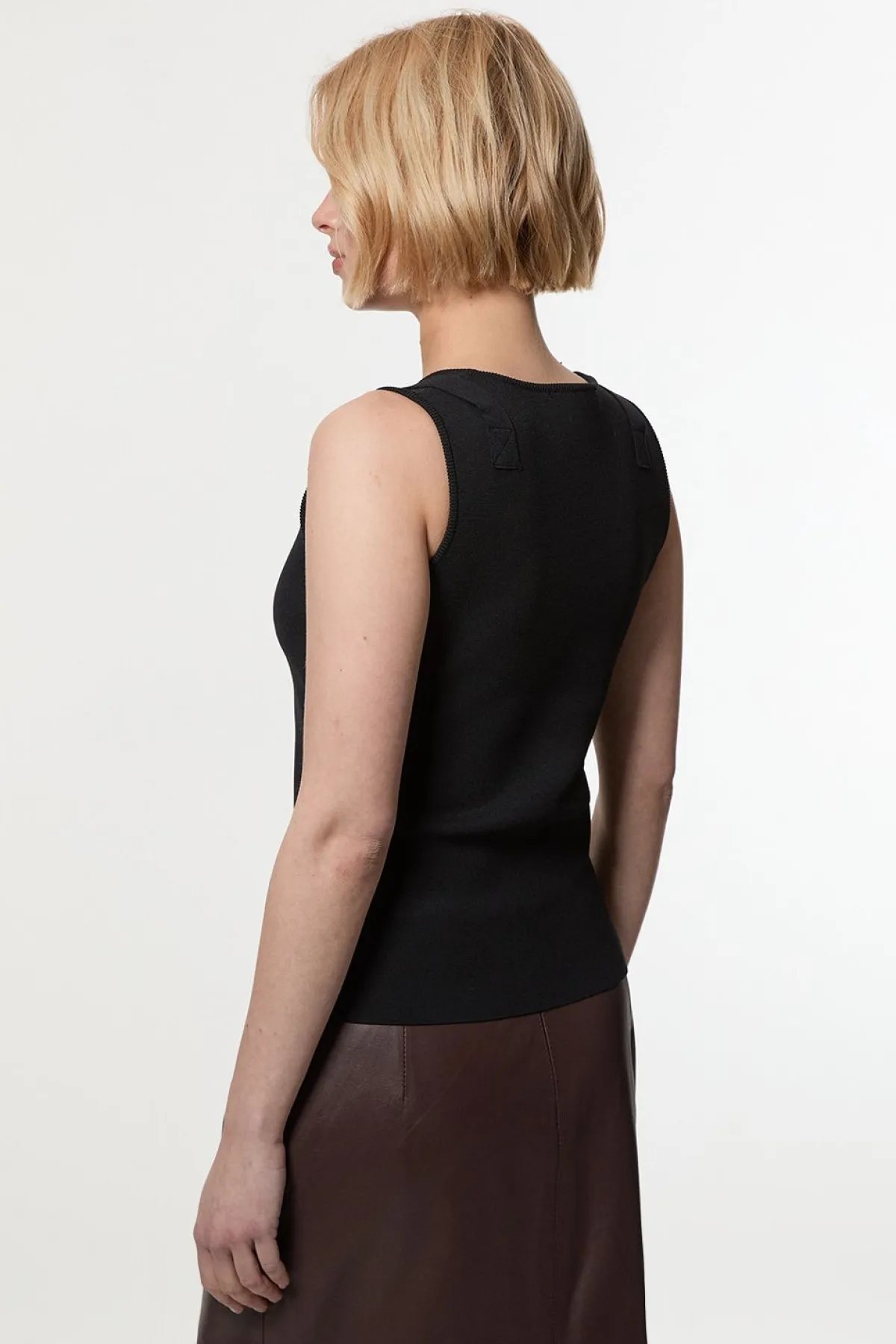 KarenMillen Haut tricoté à garniture de boucle<Femme Pulls Et Gilets|Toutes Les Mailles