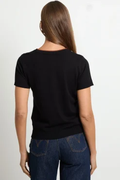 Wallis Haut Tricoté À Manches Courtes Avec Détail Boutonné<Femme Pulls Et Gilets|Toutes Les Mailles