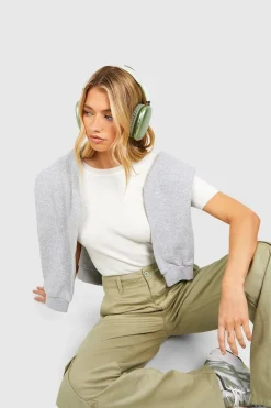 boohoo Haut tricoté à manches courtes en maille côtelée avec col rond<Femme Pulls Et Gilets|Toutes Les Mailles