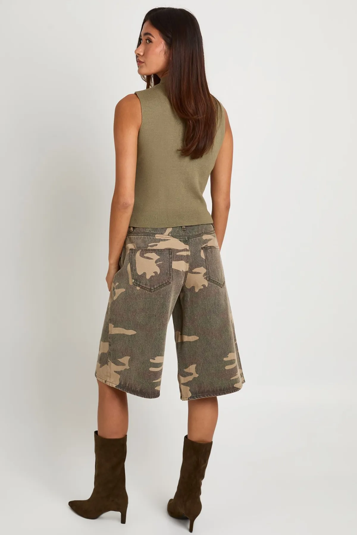 boohoo Haut Tricoté Militaire À Double Boutonnage<Femme Pulls Et Gilets|Toutes Les Mailles