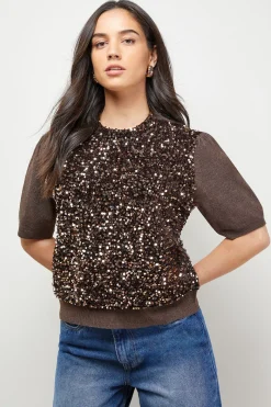 Haut Tricoté à Sequins