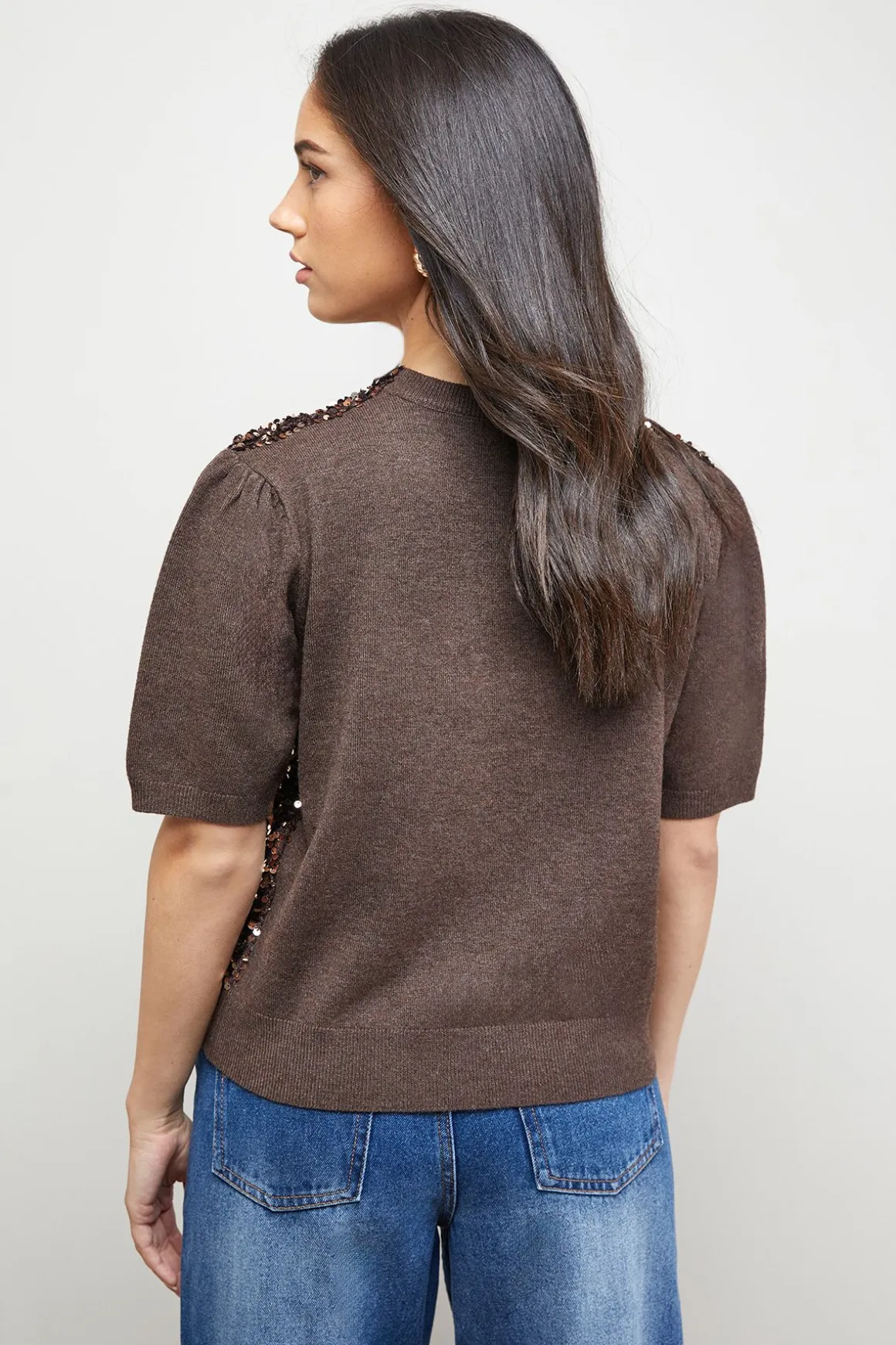 Haut Tricoté à Sequins