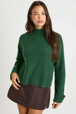 High Neck Knit Jumper