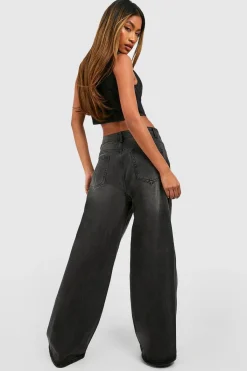 boohoo High Waist Wide Leg Jeans<Femme Denim|Jeans