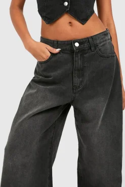 boohoo High Waist Wide Leg Jeans<Femme Denim|Jeans